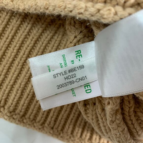 J. Crew S Relaxed Rollneck Sweater Tan Camel Womens BE159 Quiet Luxury - Picture 10 of 10